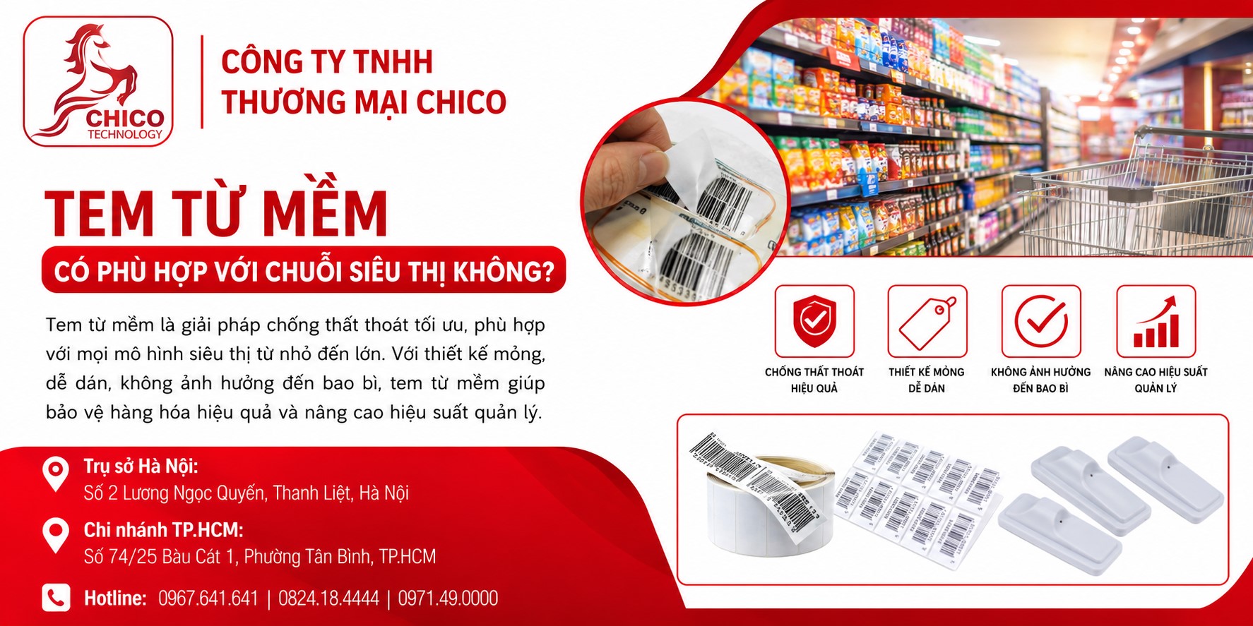 Tem Từ Mềm Có Phù Hợp Với Chuỗi Siêu Thị? Giải Pháp Chống Trộm Tối Ưu
