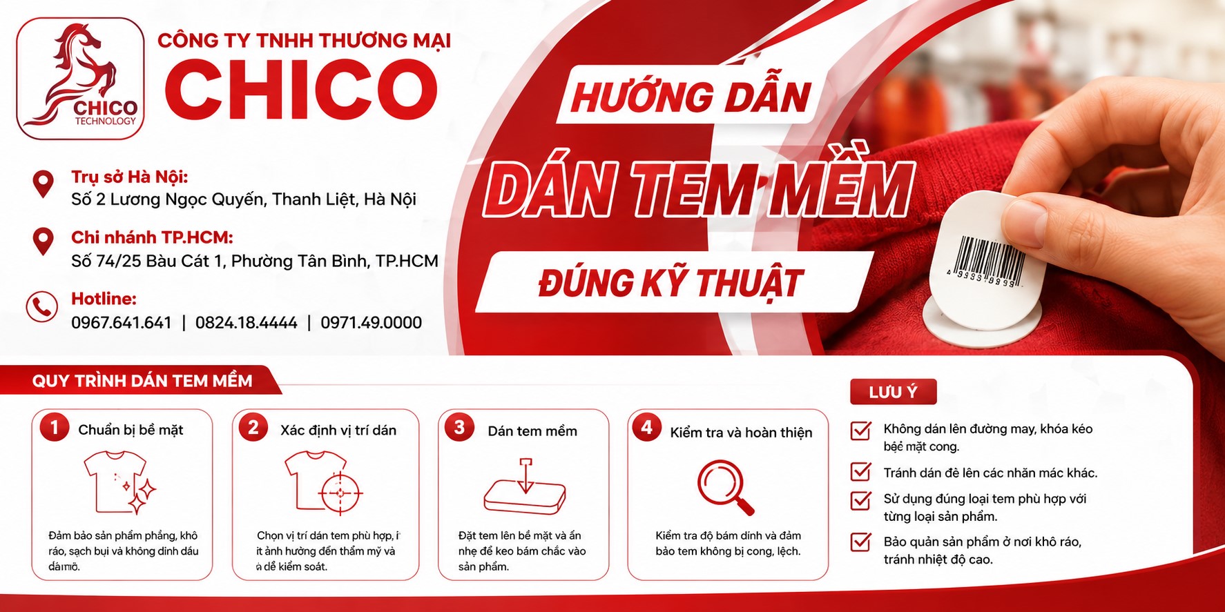 Hướng Dẫn Dán Tem Từ Mềm Đúng Kỹ Thuật – Nhạy Sóng, Không Lo Bong