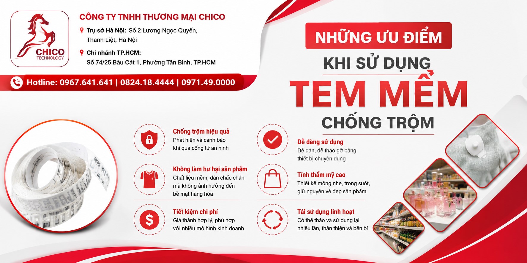 5 Ưu Điểm Tuyệt Vời Khi Sử Dụng Tem Từ Mềm Chống Trộm Cho Shop