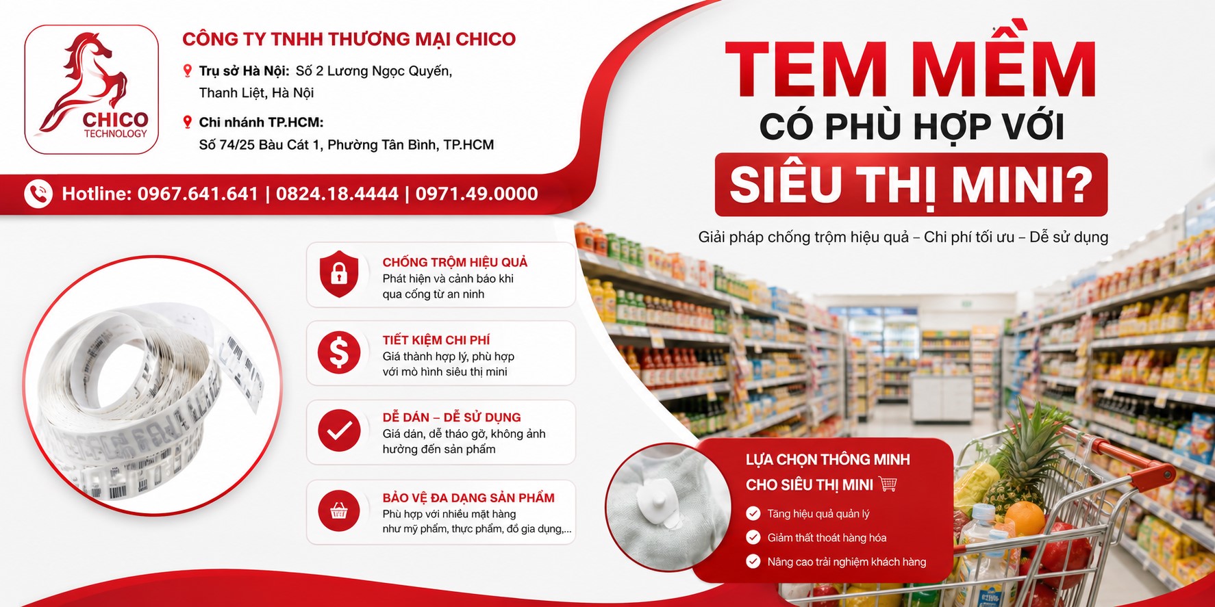 Siêu Thị Mini Có Nên Dùng Tem Từ Mềm? Giải Pháp Chống Thất Thoát Tối Ưu