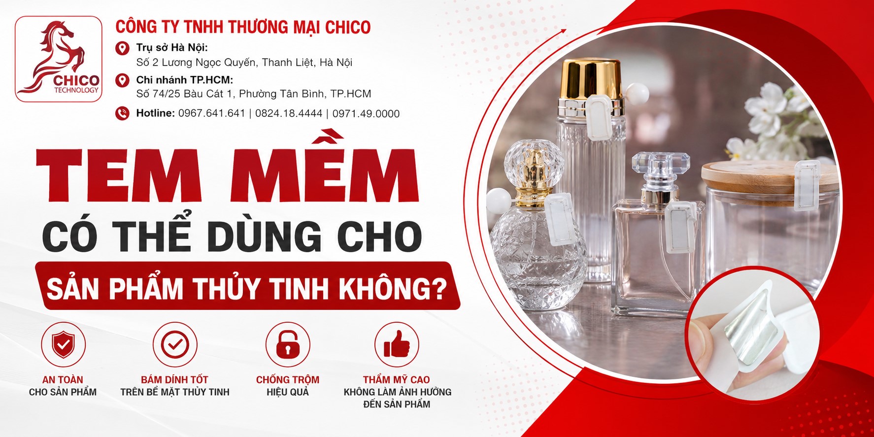 Dán Tem Từ Mềm Lên Sản Phẩm Thủy Tinh Có Hiệu Quả Không?