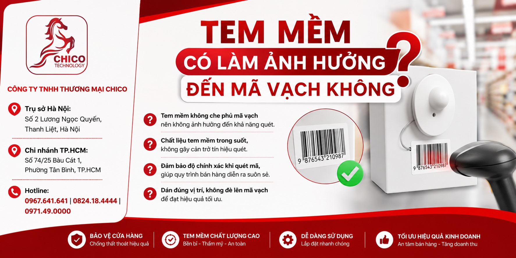 Dán Tem Từ Mềm Đè Lên Mã Vạch Có Sao Không? Tư Vấn Từ Chico