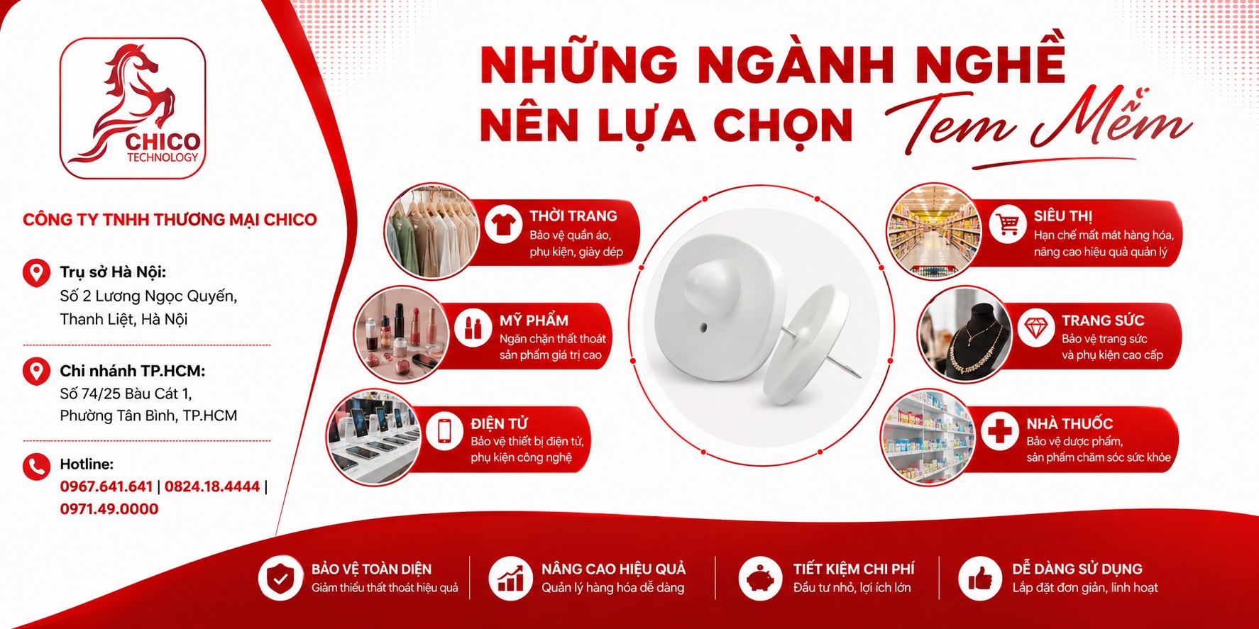 Những Ngành Nghề Nào Nên Sử Dụng Tem Từ Mềm? Tư Vấn Từ Chico