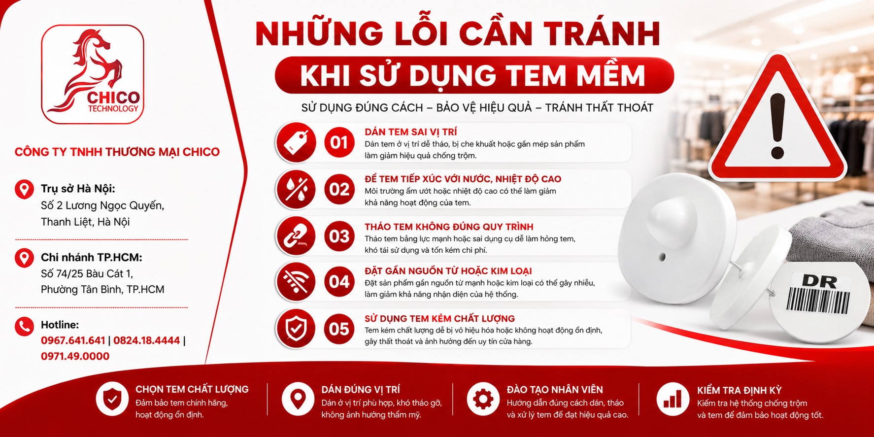 5 Lỗi Khi Dán Tem Từ Mềm Khiến Shop Mất Trộm