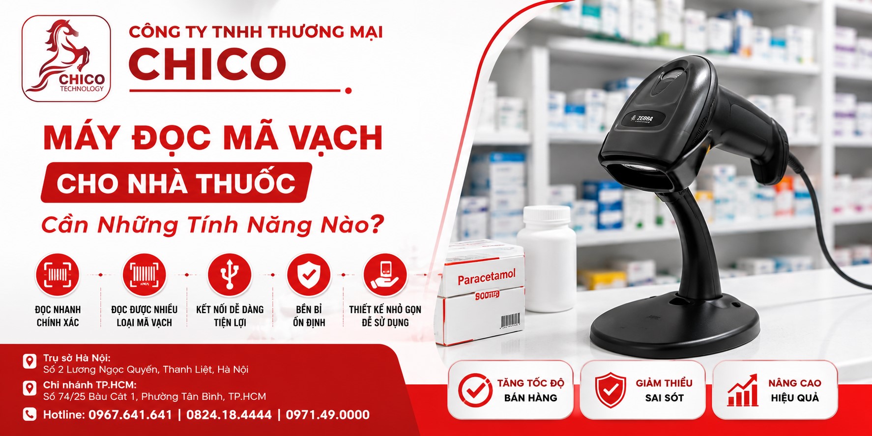 Máy Đọc Mã Vạch Cho Nhà Thuốc: Những Tính Năng Quan Trọng Cần Biết