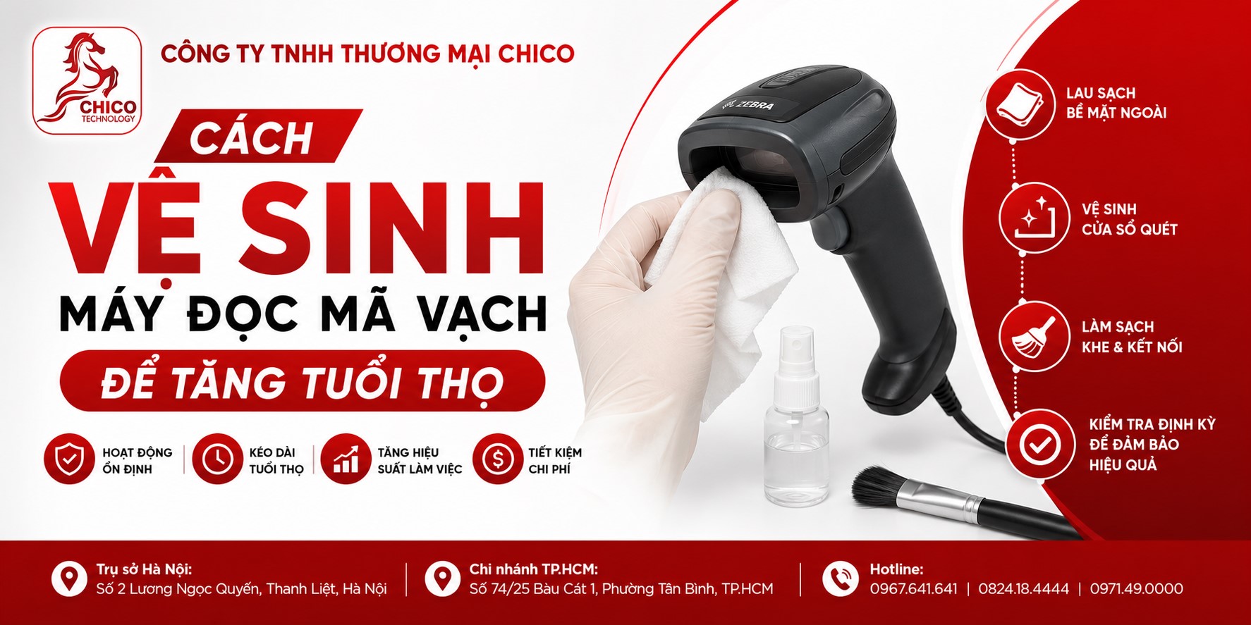 Cách Vệ Sinh Máy Đọc Mã Vạch Đúng Cách Để Bền Bỉ Theo Năm Tháng