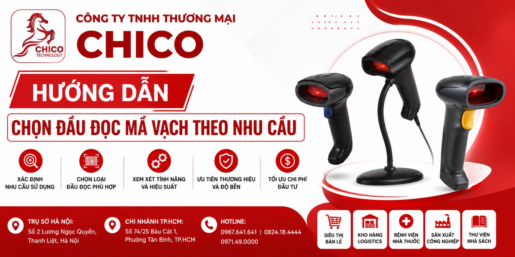 Hướng Dẫn Chọn Đầu Đọc Mã Vạch Phù Hợp Cho Mọi Ngành Hàng