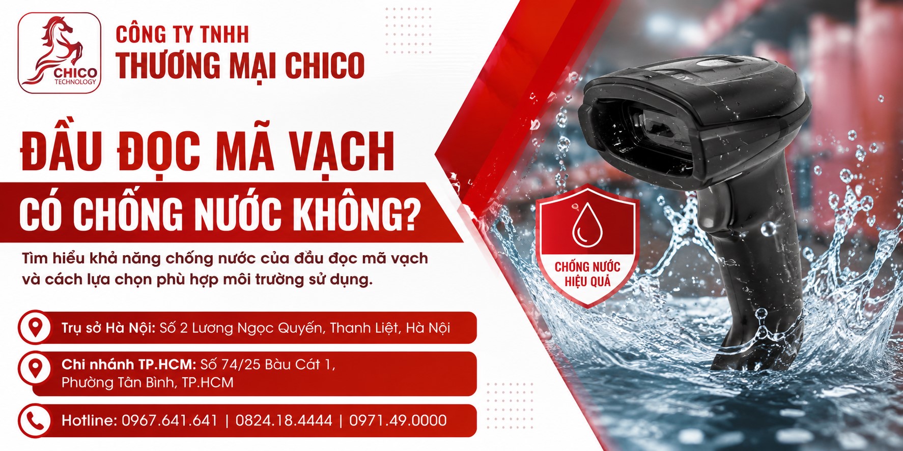 Đầu Đọc Mã Vạch Có Chống Nước Không? Bí Quyết Chọn Máy Cho Môi Trường Ẩm Ướt