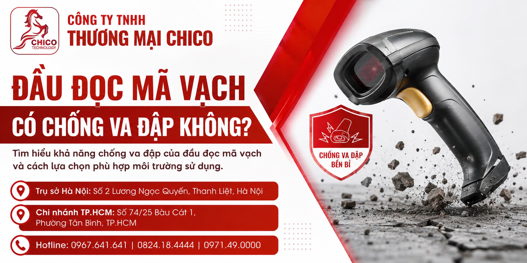 Đầu Đọc Mã Vạch Có Chống Va Đập Không? Bí Quyết Chọn Máy Bền Bỉ