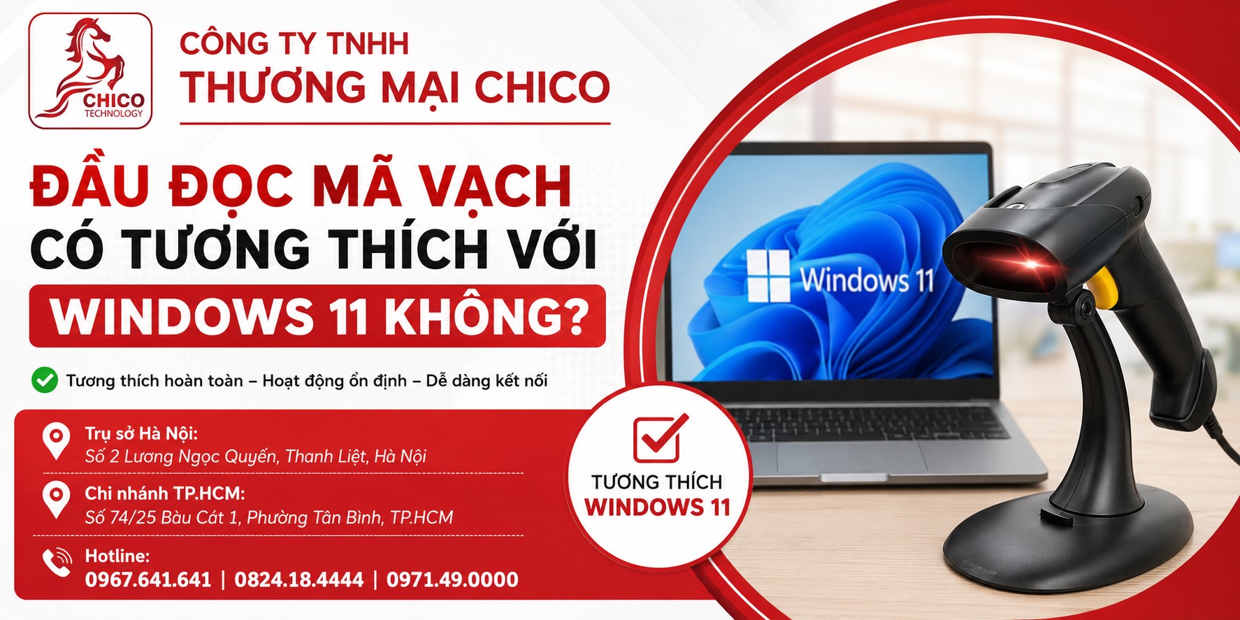 Đầu Đọc Mã Vạch Có Tương Thích Với Windows 11 Không? Giải Đáp Từ A-Z