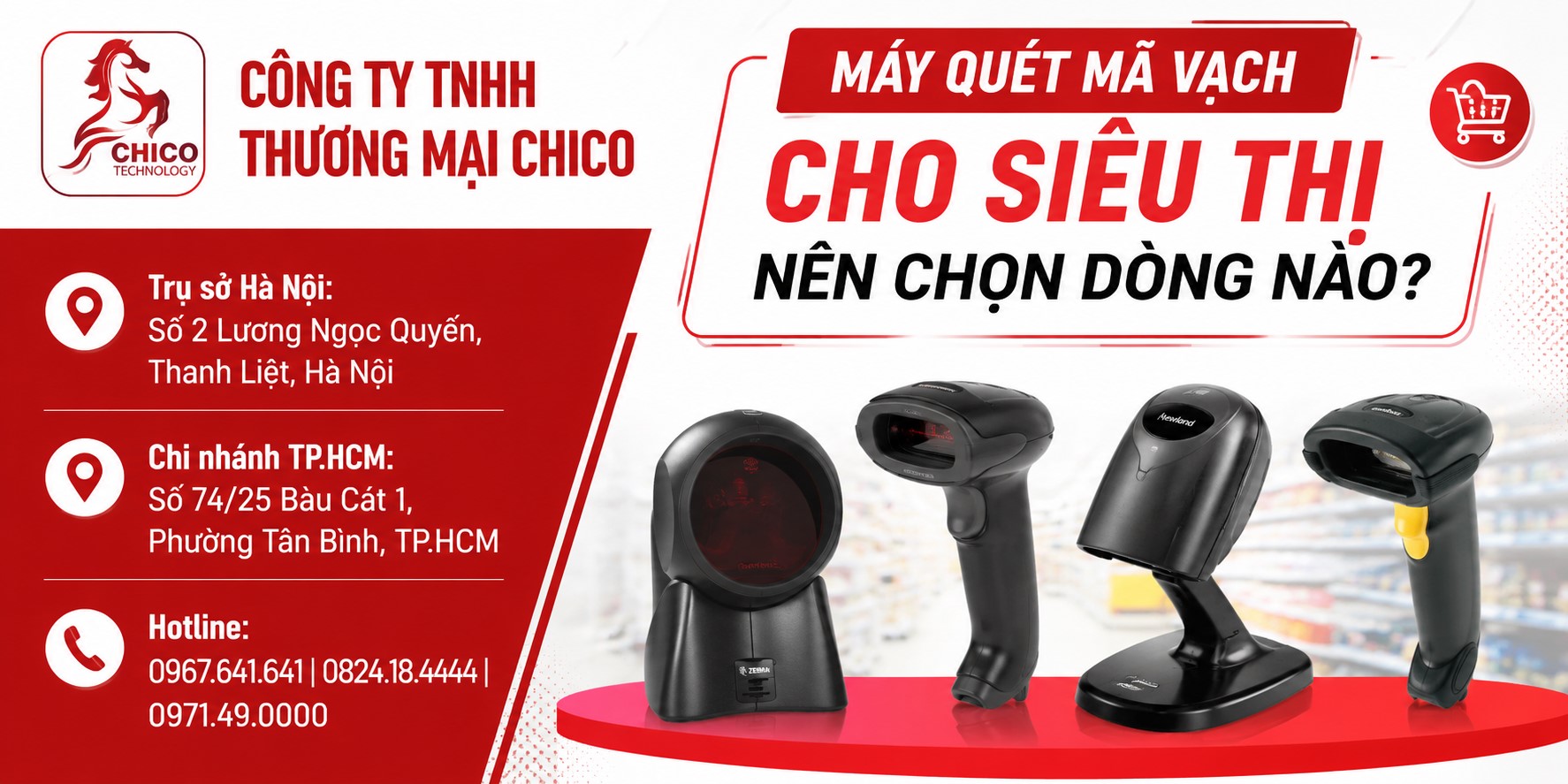 Máy Quét Mã Vạch Cho Siêu Thị: Bí Quyết Chọn Dòng Máy Tốc Độ Cao
