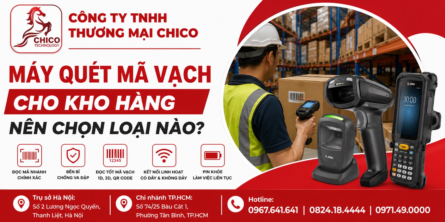 Máy Quét Mã Vạch Cho Kho Hàng: Chọn Loại Nào Bền, Nhạy Nhất?