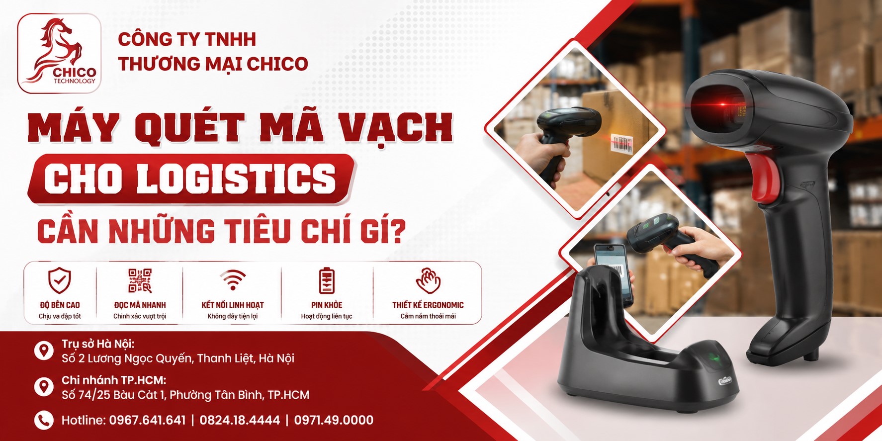 Máy Quét Mã Vạch Cho Logistics: 5 Tiêu Chí Cần Biết Để Chọn Đúng
