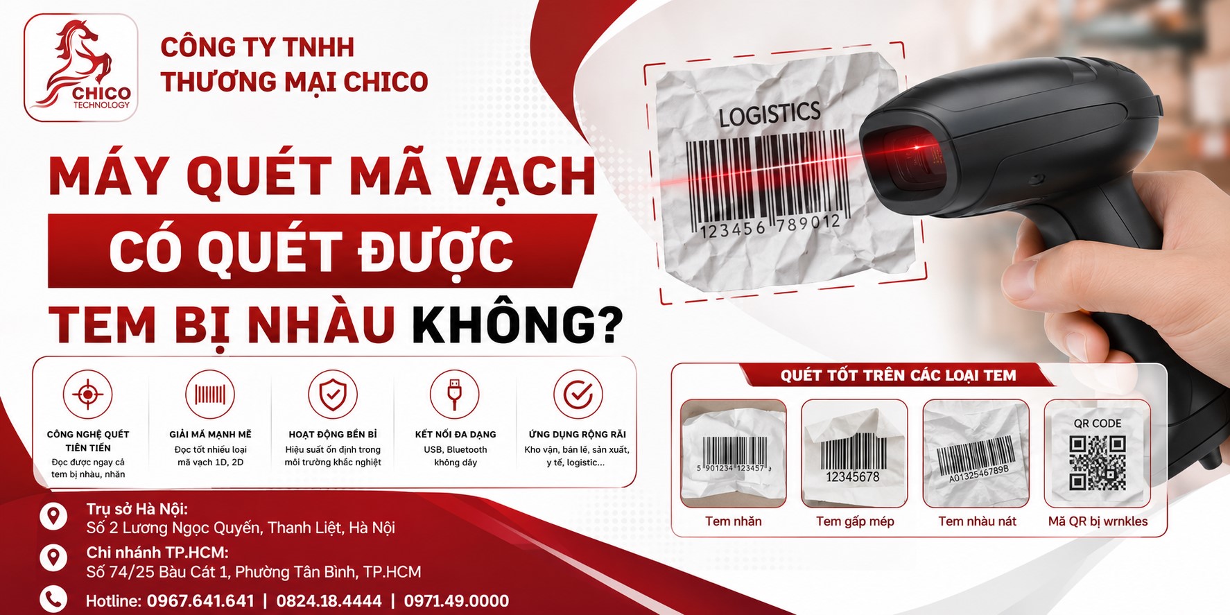 Máy Quét Mã Vạch Có Đọc Được Tem Bị Nhàu, Rách Không? Giải Đáp Từ Chuyên Gia