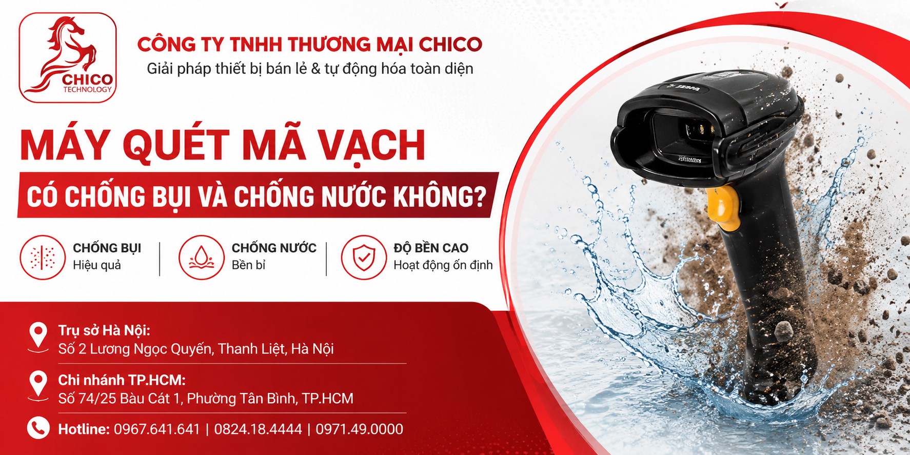 Máy Quét Mã Vạch Có Chống Bụi, Chống Nước Không? Cách Chọn Máy Cho Môi Trường Khắc Nghiệt