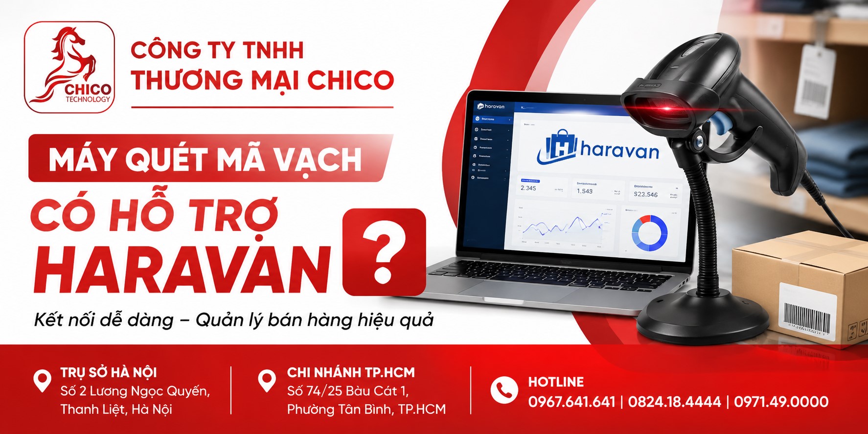 Máy Quét Mã Vạch Có Dùng Được Với Haravan Không? Tư Vấn Từ Chico