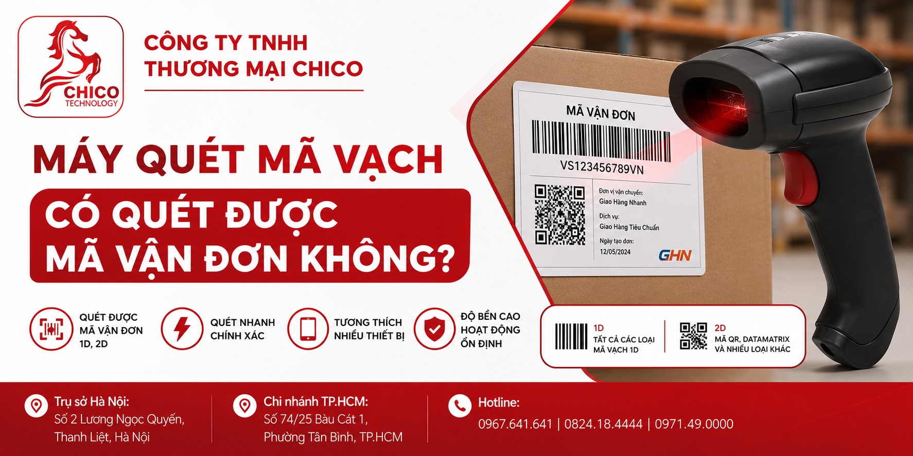 Máy Quét Mã Vạch Có Đọc Được Mã Vận Đơn Không? Giải Pháp Cho Logistics