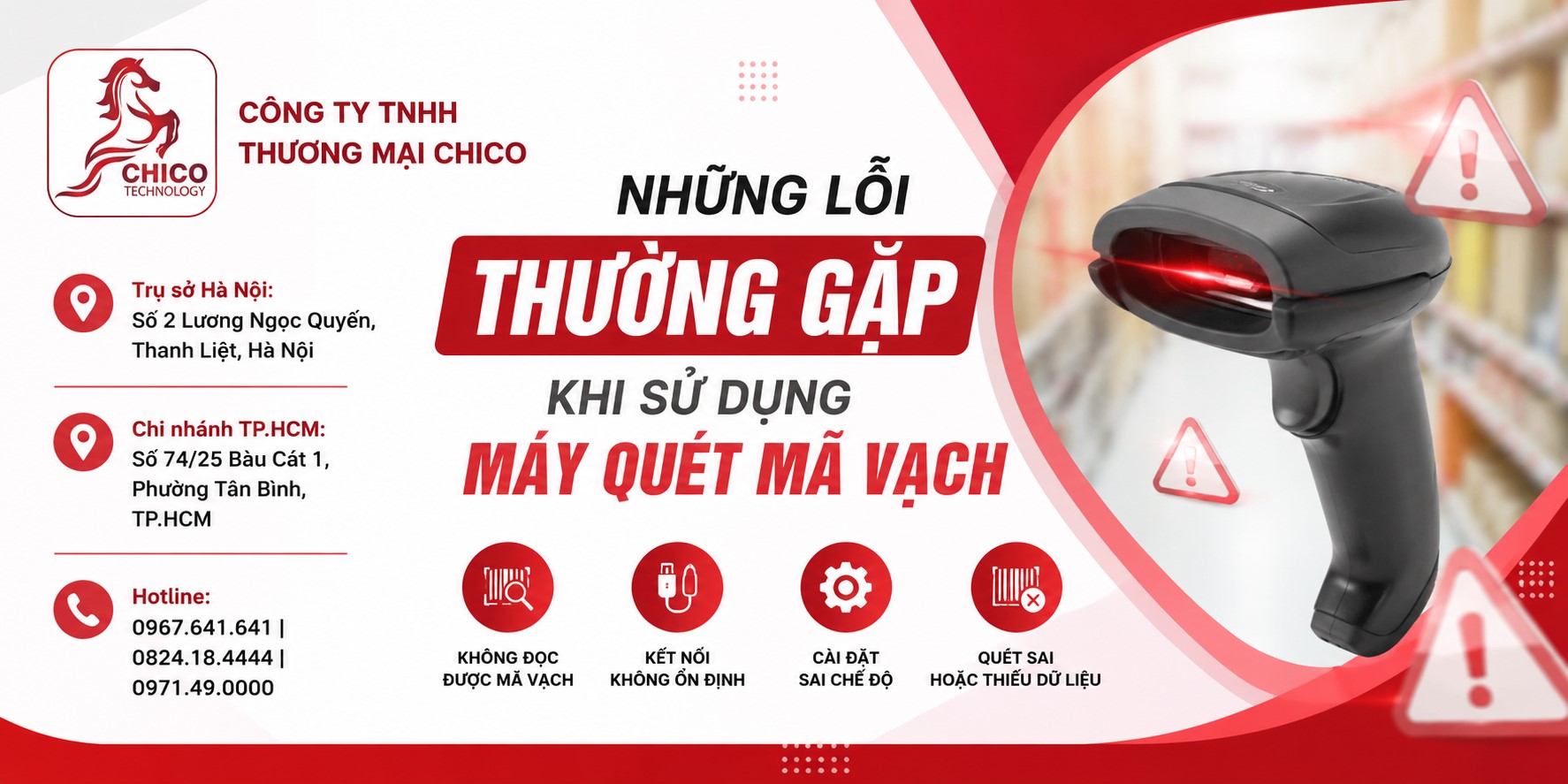 5 Lỗi Thường Gặp Khi Dùng Máy Quét Mã Vạch Và Cách Khắc Phục Nhanh