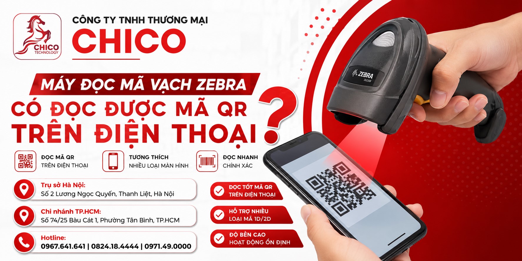Máy Quét Mã Vạch Zebra Có Đọc Được Mã QR Trên Điện Thoại Không?
