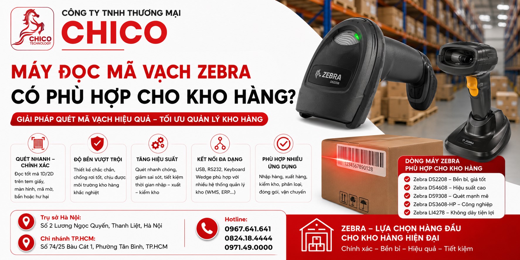 Máy Quét Mã Vạch Zebra Cho Kho Hàng: Có Phải Sự Lựa Chọn Hoàn Hảo?