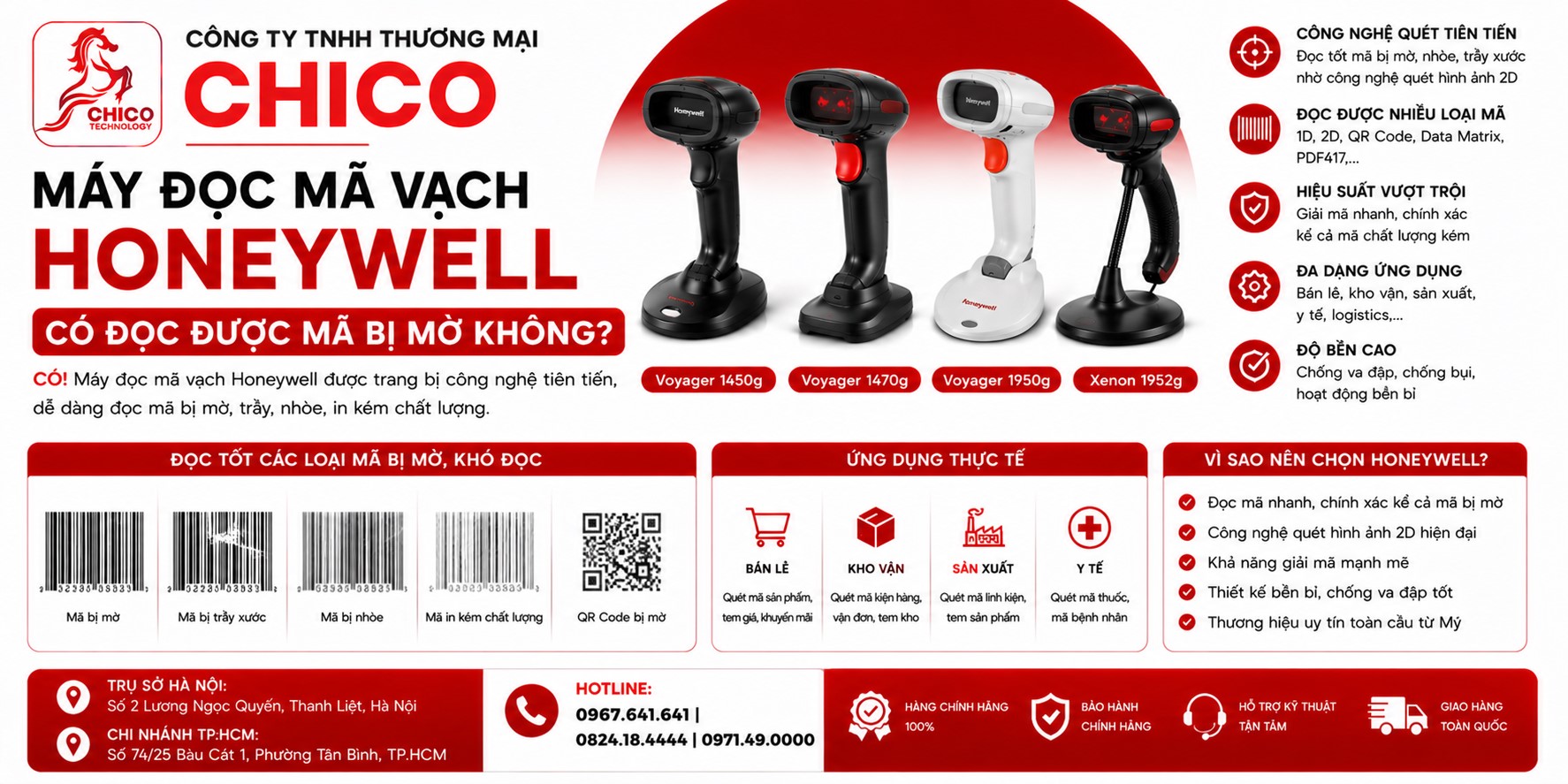 Máy Đọc Mã Vạch Honeywell Có Đọc Được Mã Bị Mờ, Trầy Xước Không?