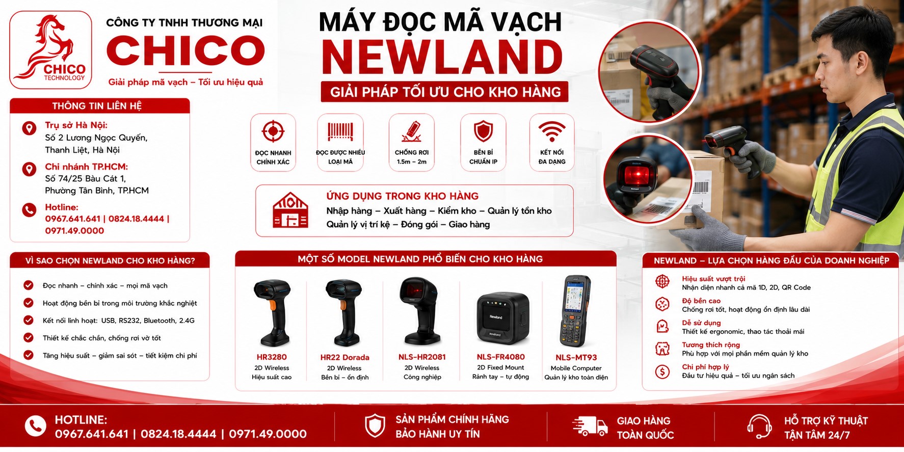 Máy Quét Mã Vạch Newland Cho Kho Hàng: Có Nên Đầu Tư Không?