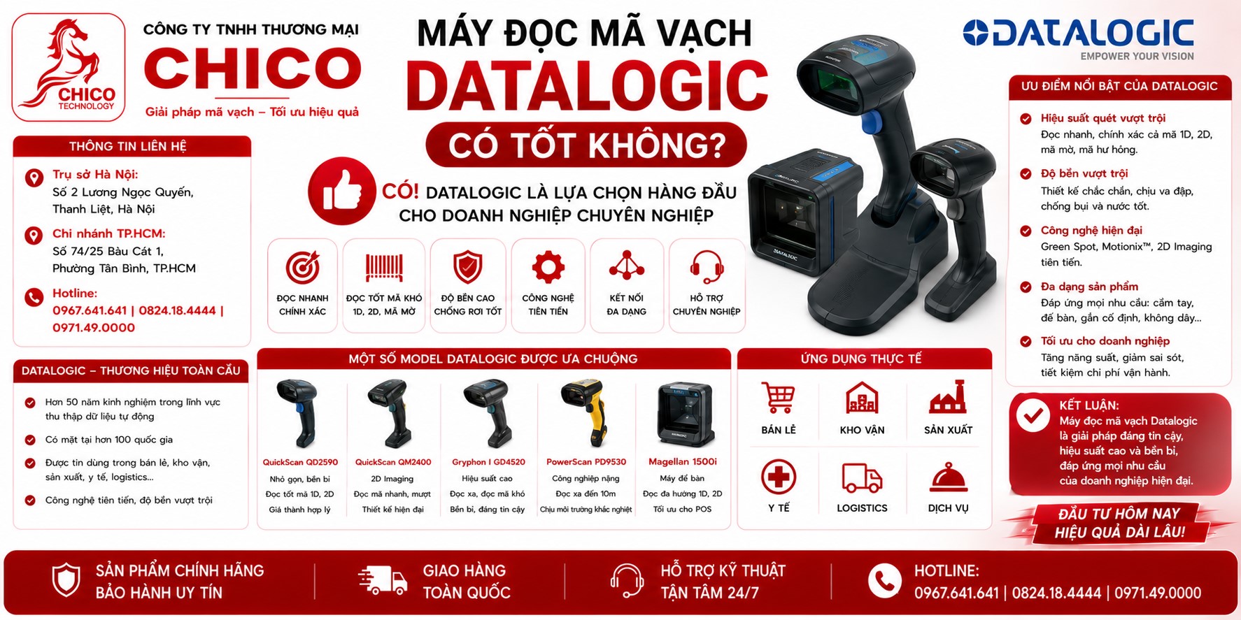 Máy Đọc Mã Vạch Datalogic Có Tốt Không? Đánh Giá Chân Thực Từ Chico
