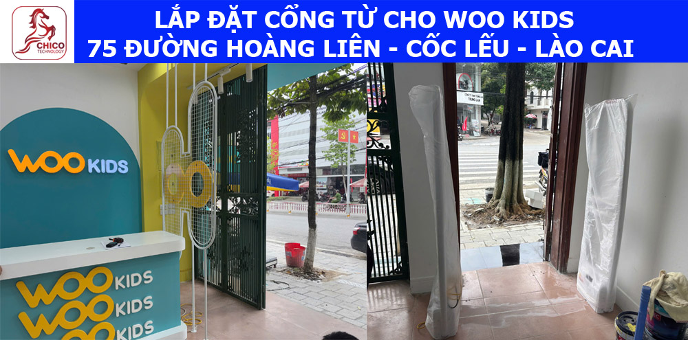 Lắp đặt cổng từ AM cho cửa hàng thời trang Woo KIDS – Cốc Lếu, Lào Cai