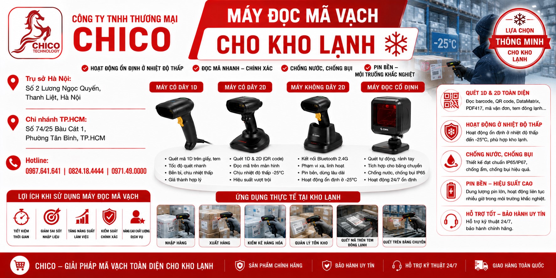 Máy Đọc Mã Vạch Cho Kho Lạnh: Giải Pháp Hoạt Động Trong Môi Trường Khắc Nghiệt