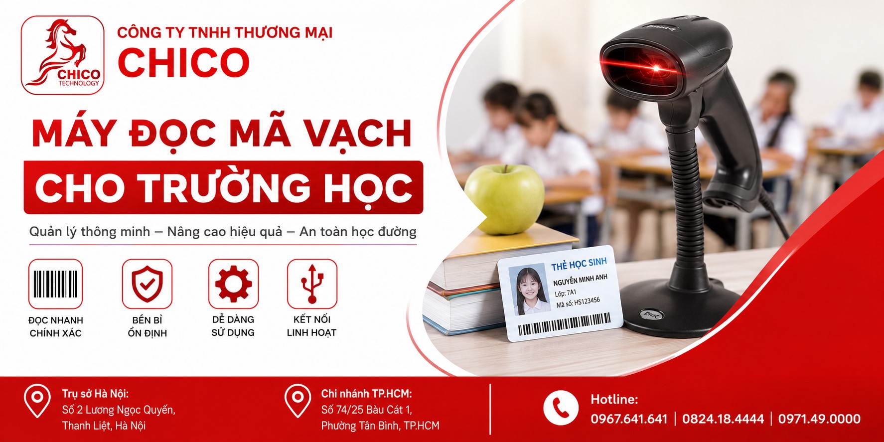 Máy Đọc Mã Vạch Cho Trường Học: Quản Lý Thẻ Học Sinh & Thiết Bị Hiệu Quả