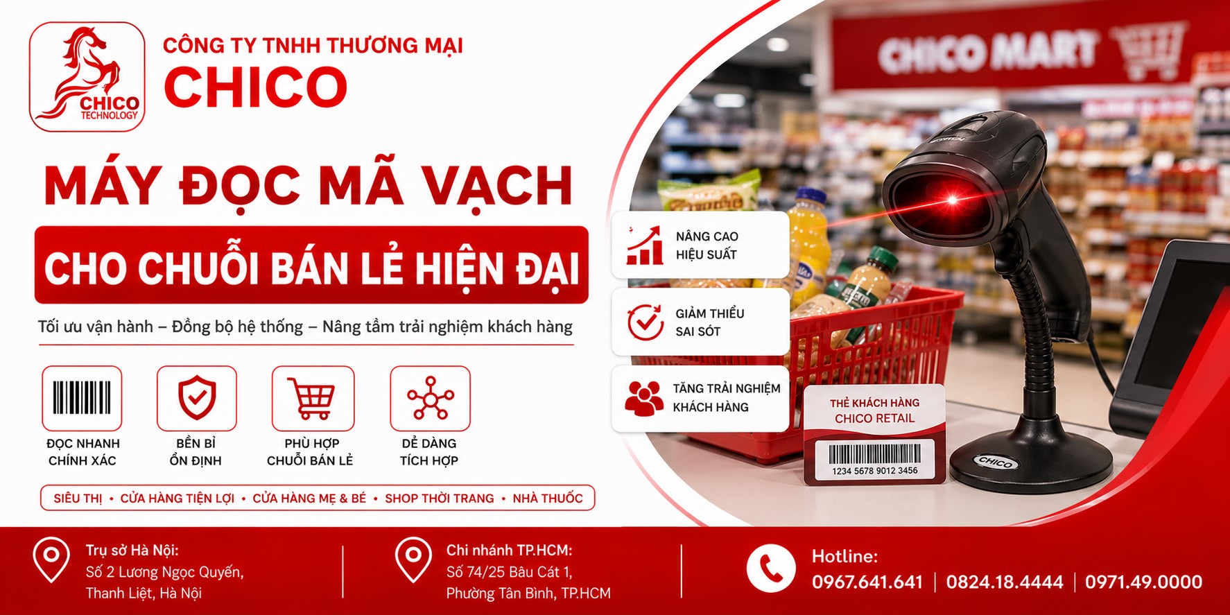 Máy Đọc Mã Vạch Cho Chuỗi Bán Lẻ: Giải Pháp Đồng Bộ & Tốc Độ