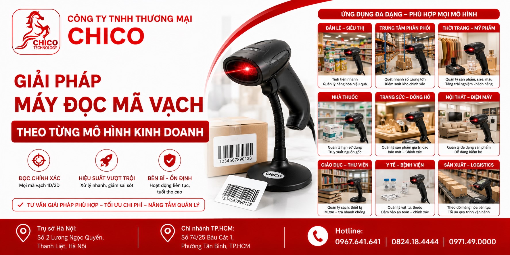 Giải Pháp Máy Đọc Mã Vạch Phù Hợp Cho Mọi Mô Hình Kinh Doanh