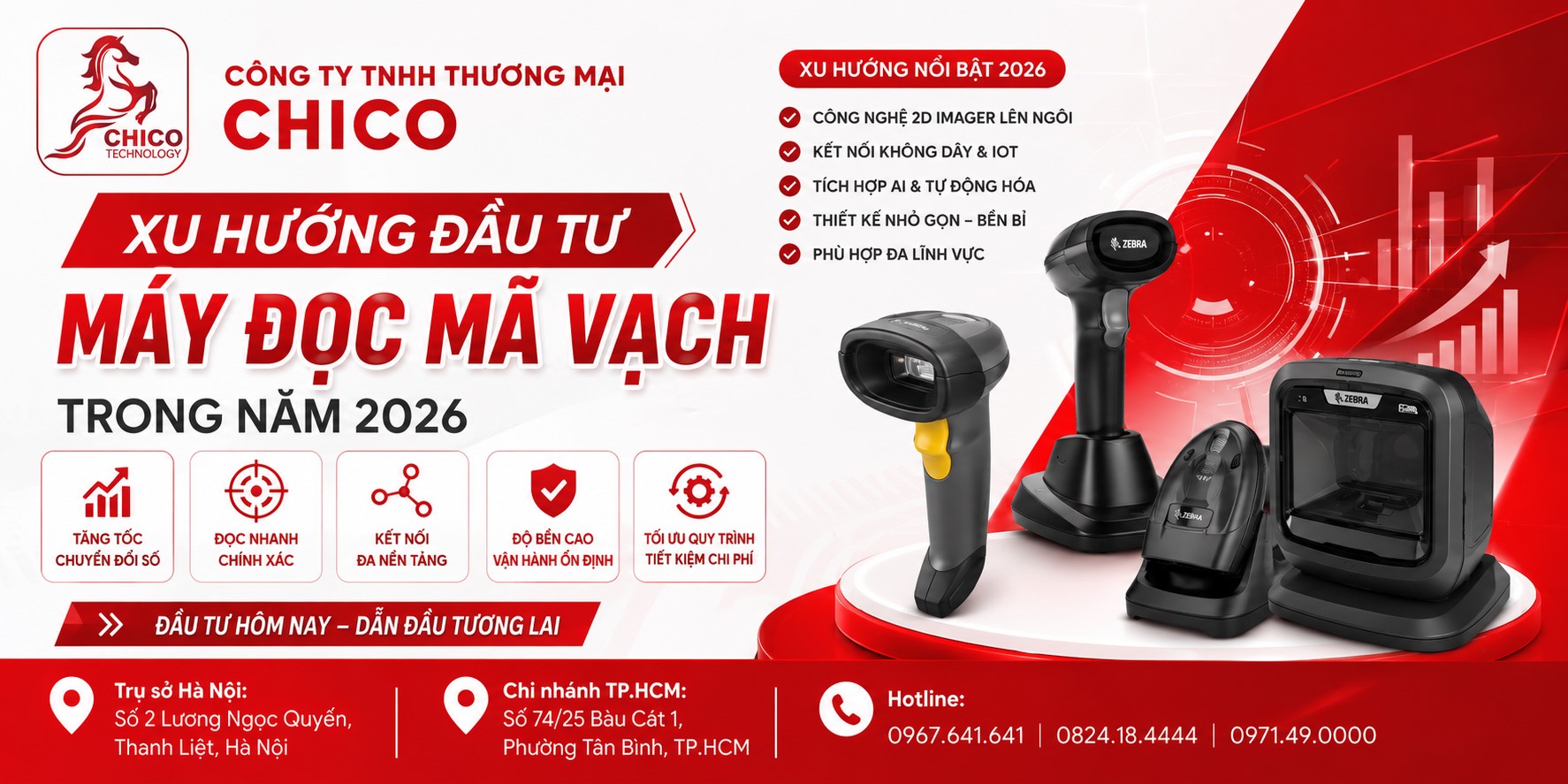Xu hướng đầu tư máy đọc mã vạch năm 2026: Đâu là công nghệ dẫn đầu?