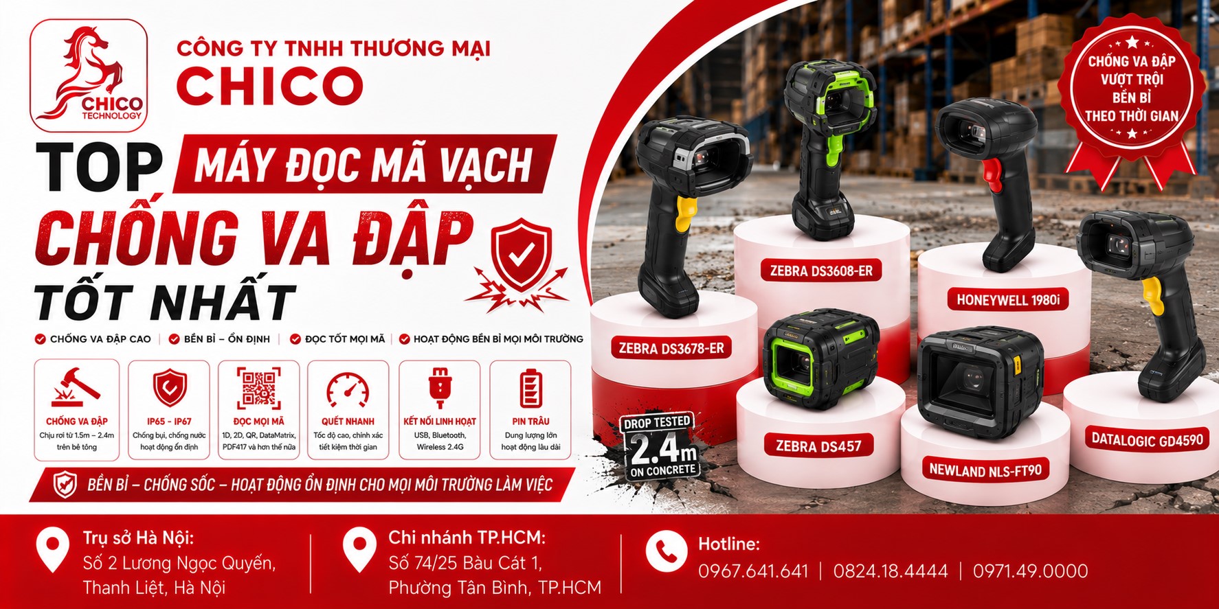 Top 5 Máy Đọc Mã Vạch Nồi Đồng Cối Đá, Chống Va Đập Cực Tốt