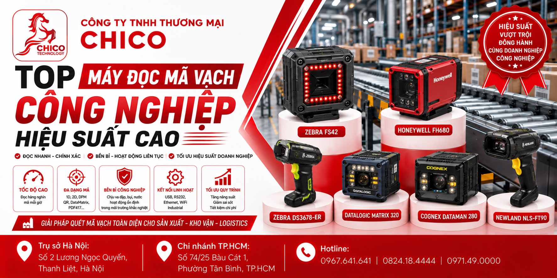 Top 5 Máy Đọc Mã Vạch Công Nghiệp Hiệu Suất Cao – Giải Pháp Cho Kho Bãi 2026