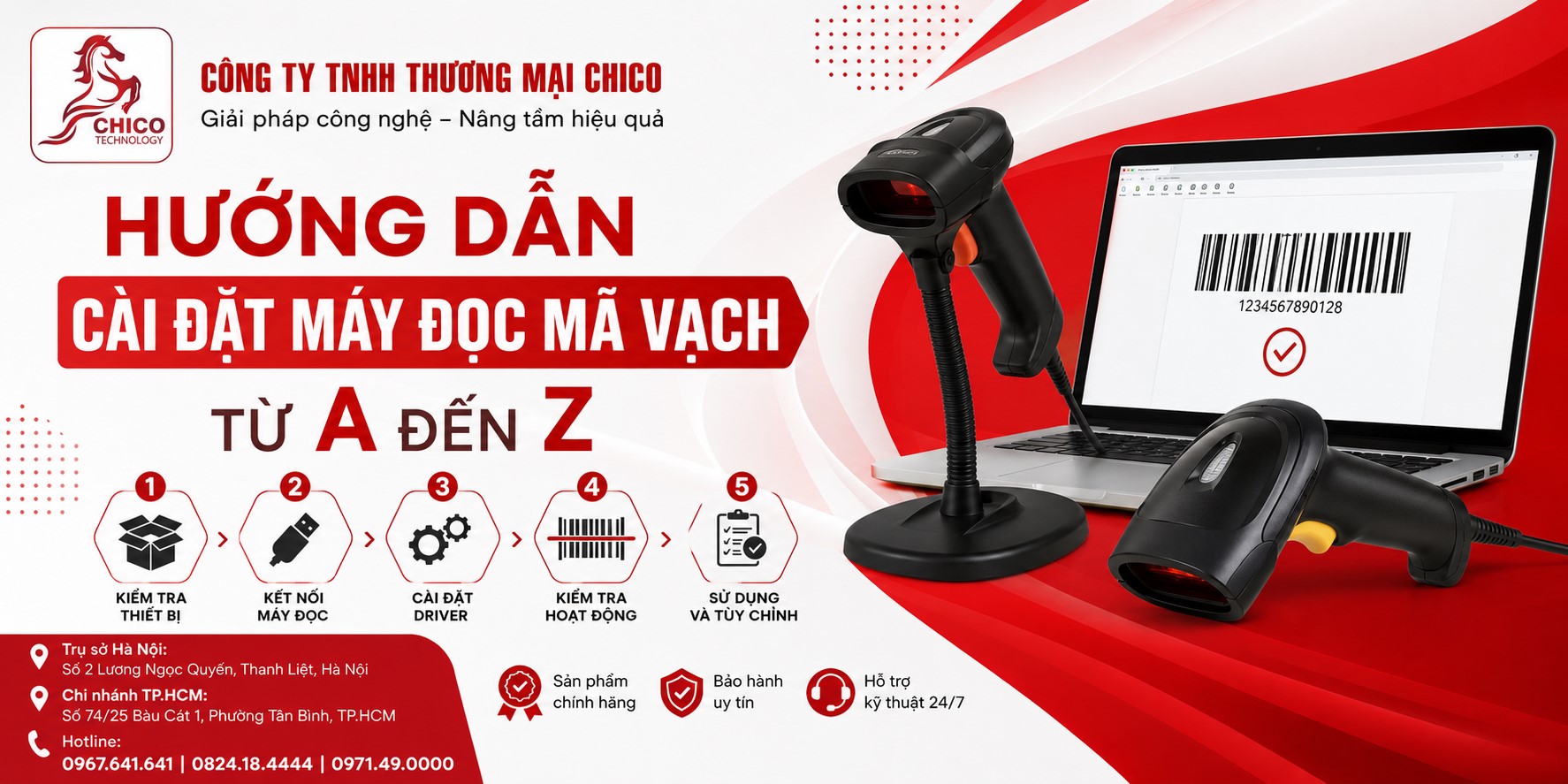 Hướng Dẫn Cài Đặt Máy Đọc Mã Vạch Từ A-Z: Cắm Là Chạy, Quét Là Nhận!