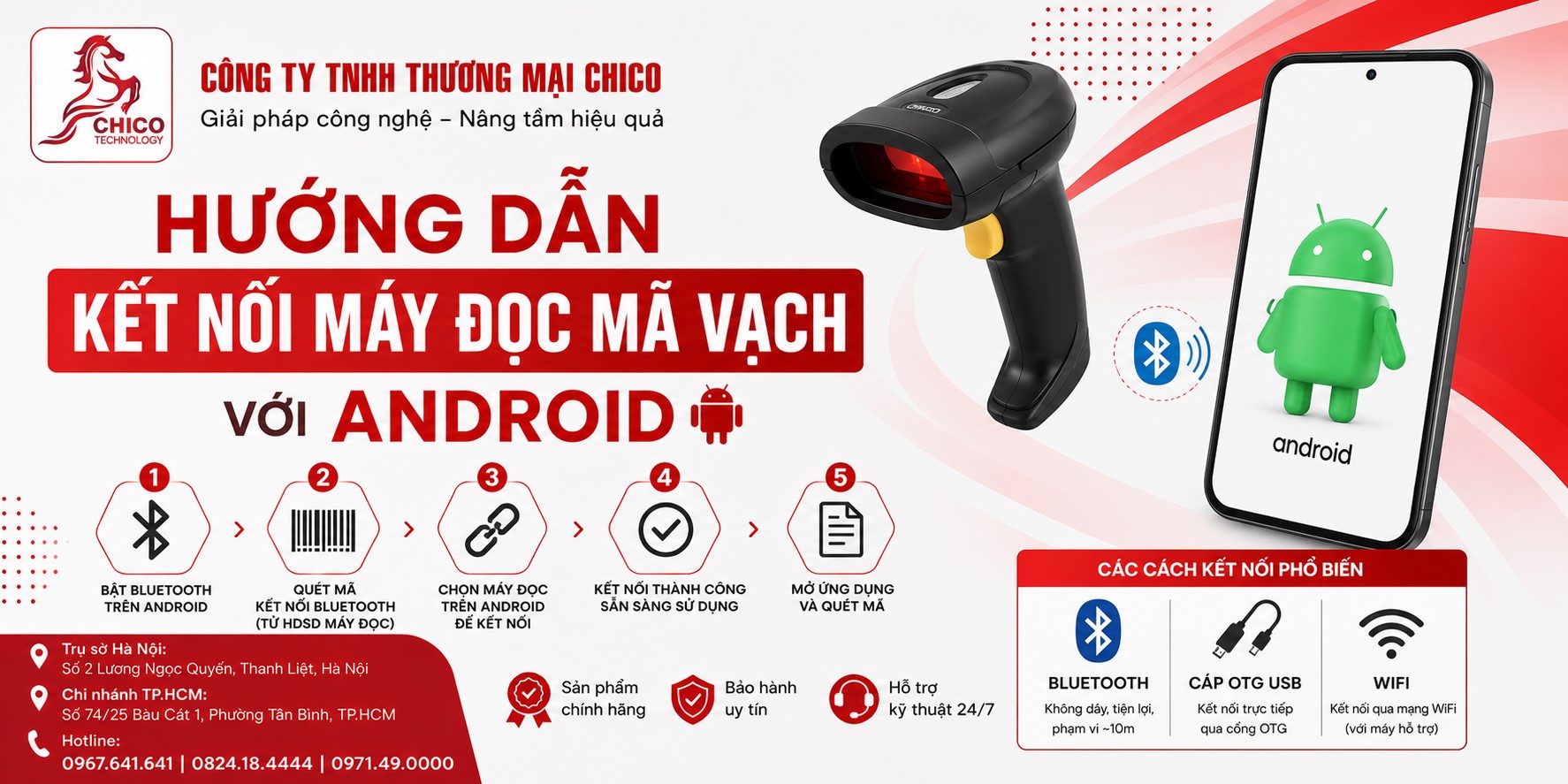 Hướng Dẫn Kết Nối Máy Đọc Mã Vạch Với Android Chi Tiết, Dễ Dàng