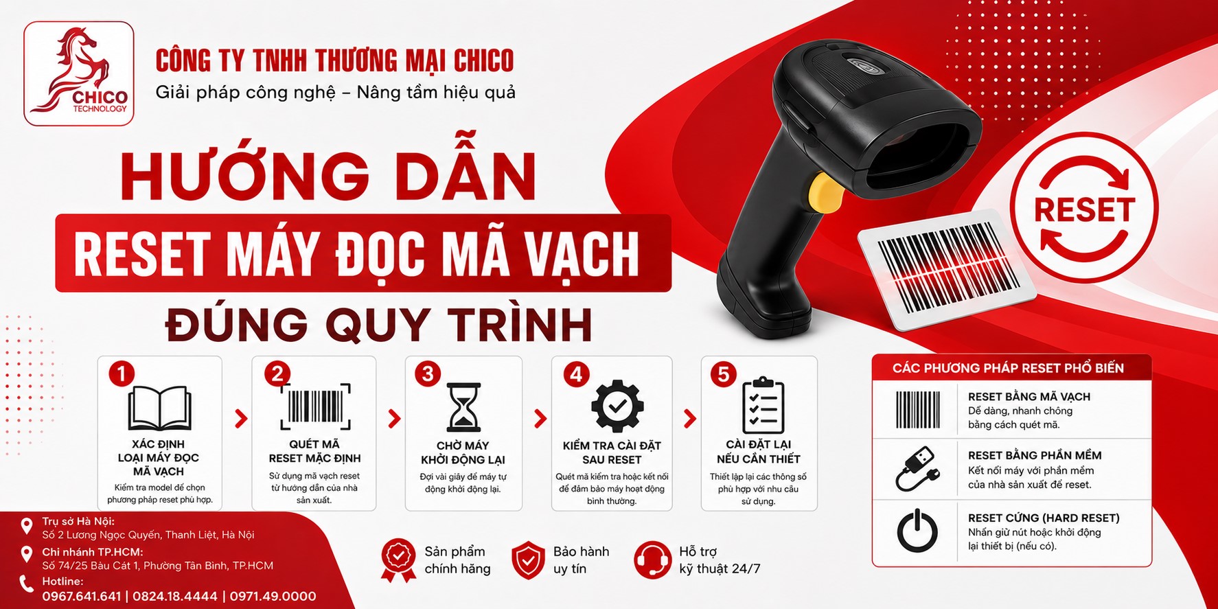 Hướng Dẫn Reset Máy Đọc Mã Vạch Về Cài Đặt Gốc (Dễ Như Ăn Kẹo)