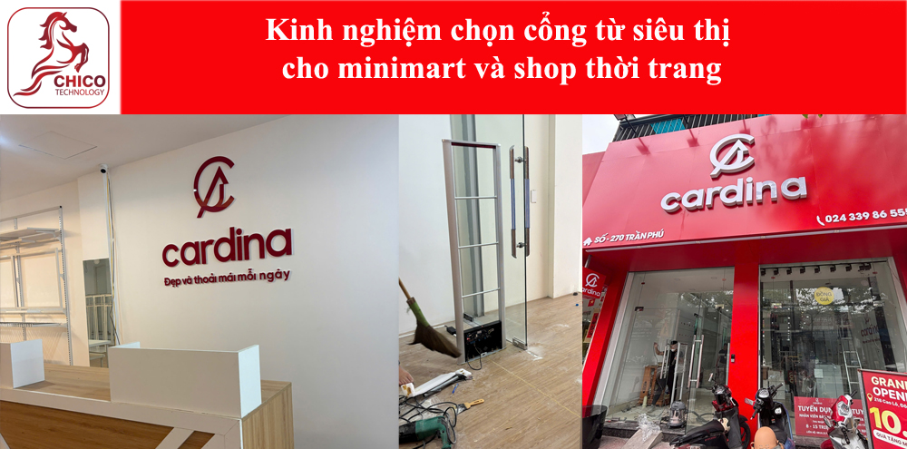 Kinh nghiệm chọn cổng từ siêu thị cho minimart và shop thời trang
