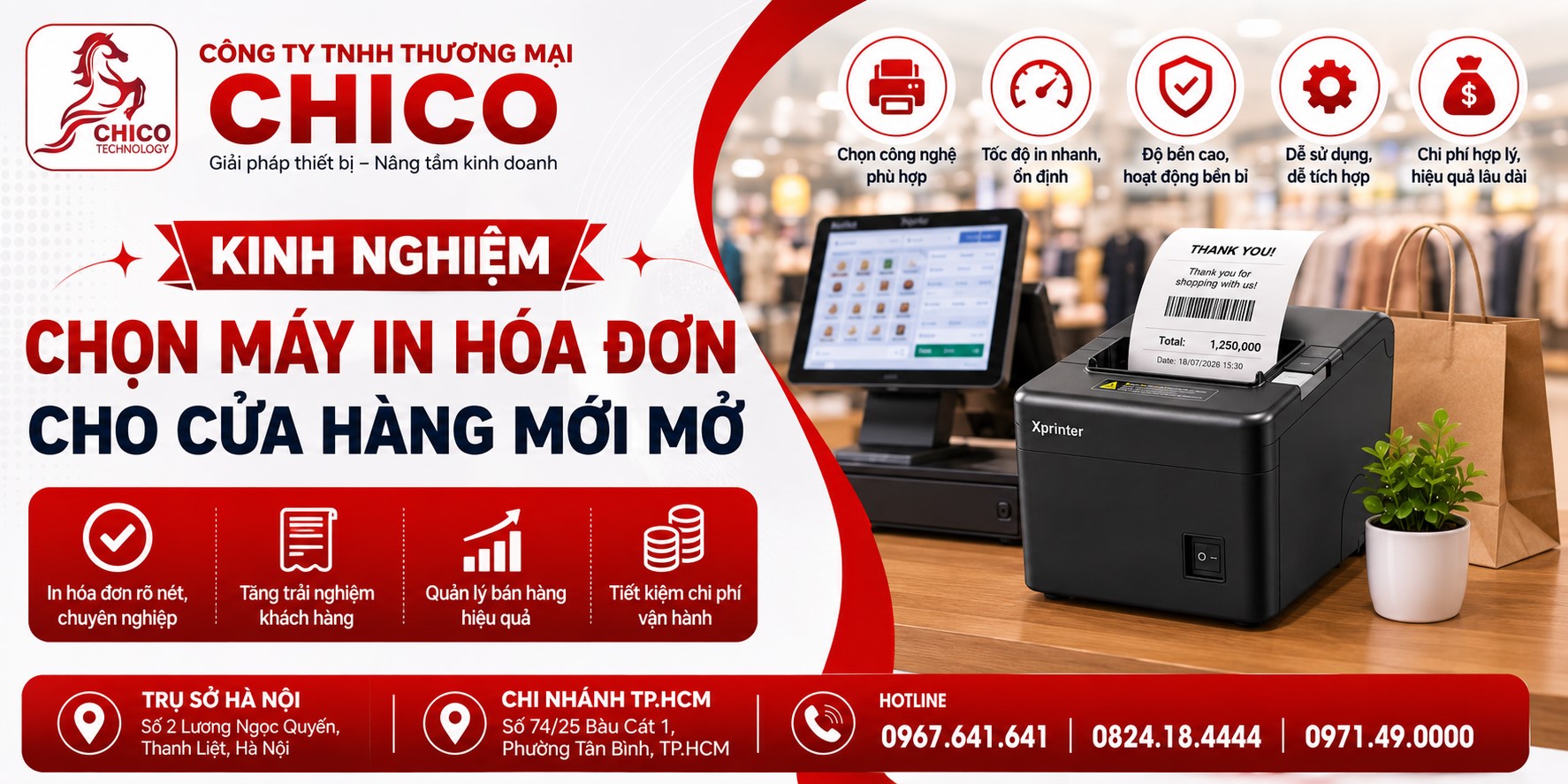 Kinh Nghiệm Chọn Máy In Hóa Đơn Cho Cửa Hàng Mới Mở (2026)