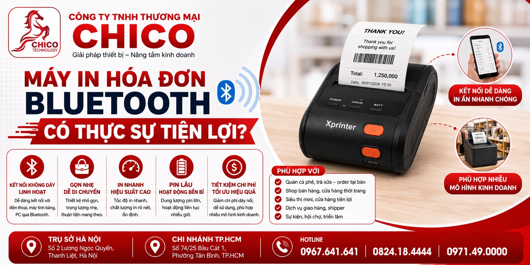Máy In Hóa Đơn Bluetooth Có Thực Sự Tiện Lợi? Đánh Giá Chi Tiết