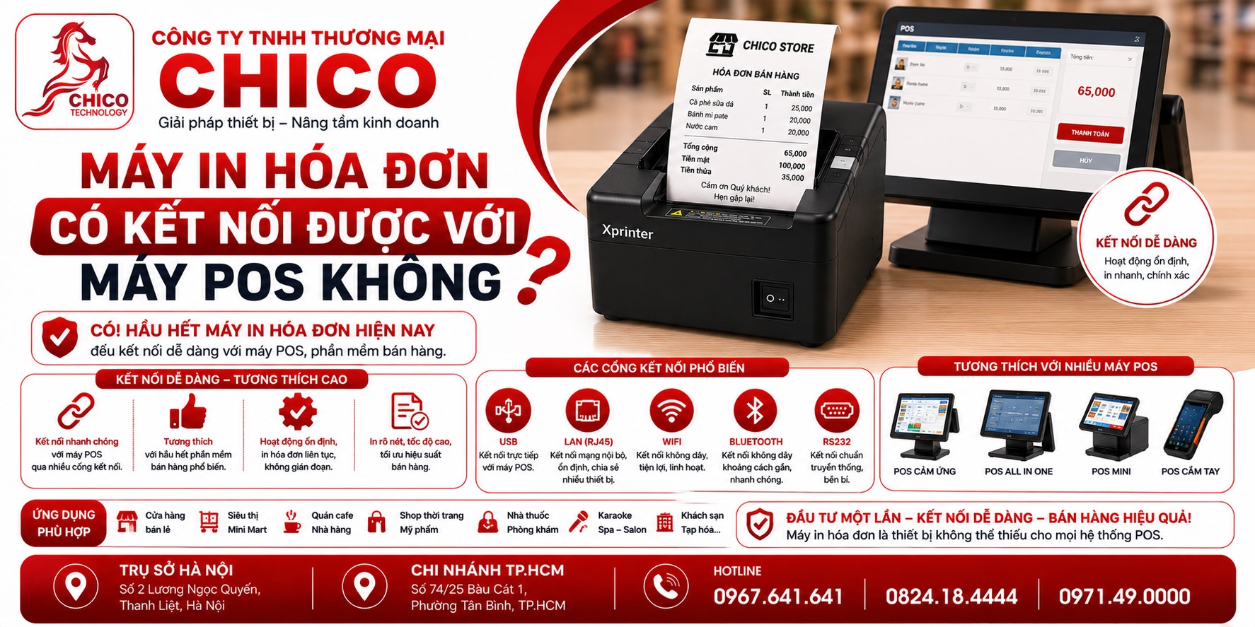 Máy In Hóa Đơn Có Kết Nối Được Với Máy POS Không? Giải Đáp Chi Tiết