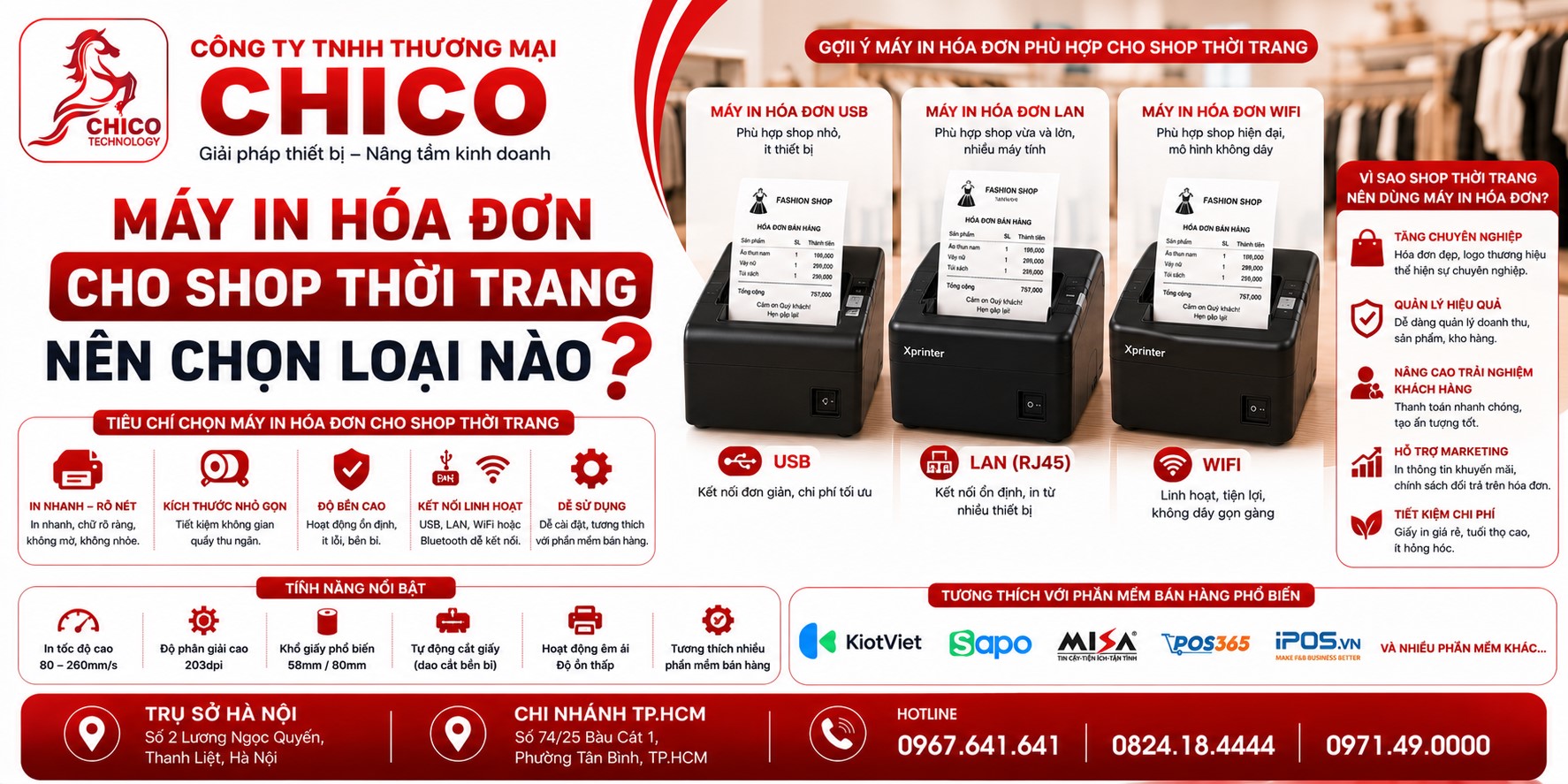 Máy In Hóa Đơn Cho Shop Thời Trang Nên Chọn Loại Nào Tốt Nhất?