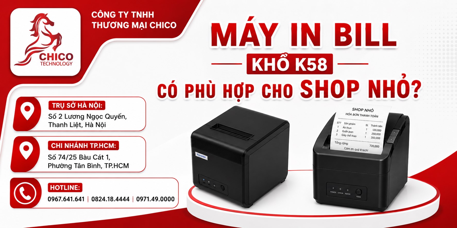 Máy In Bill Khổ K58 Có Phù Hợp Cho Shop Nhỏ? Giải Đáp Chi Tiết