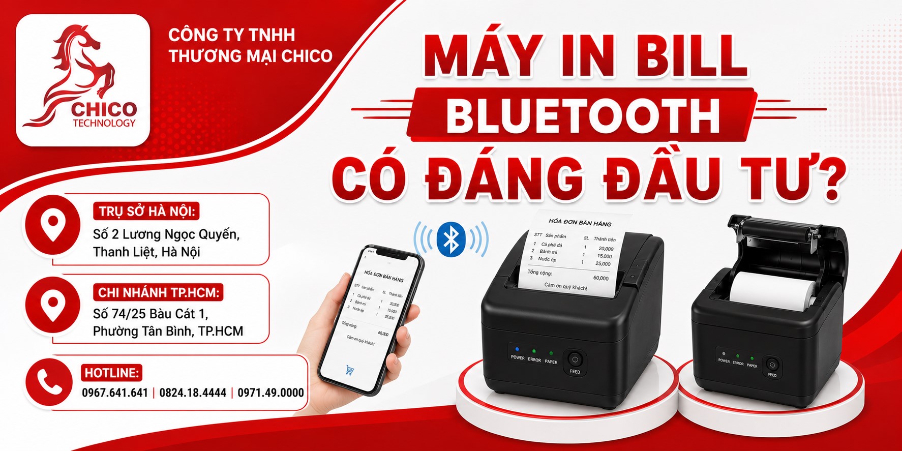 Máy In Bill Bluetooth Có Đáng Đầu Tư Không? Đánh Giá Chi Tiết