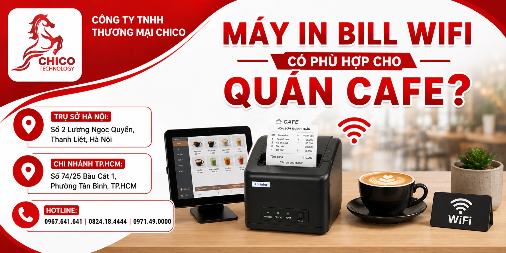 Máy In Bill Wifi Có Phù Hợp Cho Quán Cafe? Đánh Giá Chi Tiết