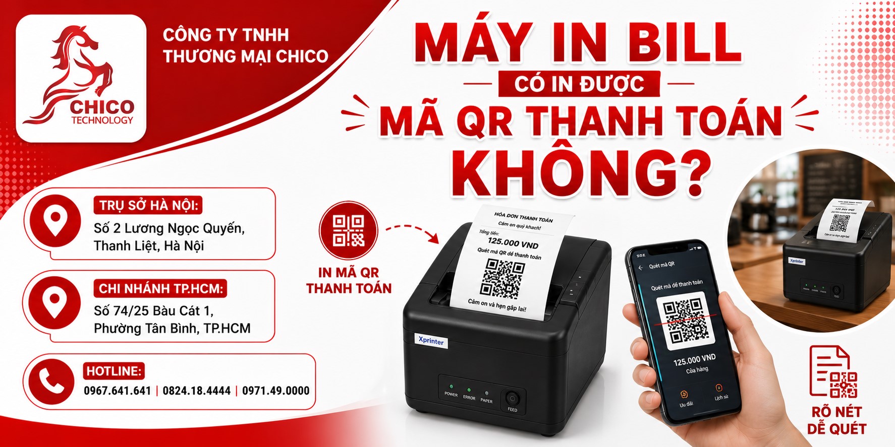 Máy In Bill Có In Được Mã QR Thanh Toán Không? Giải Đáp Chi Tiết