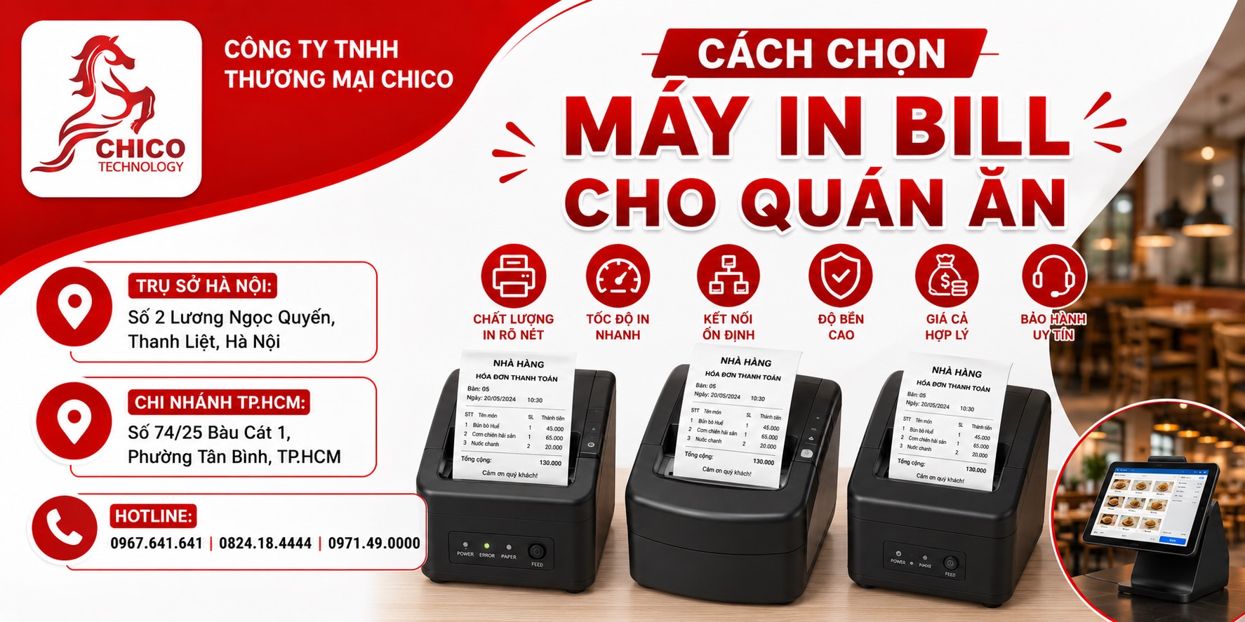Cách Chọn Máy In Bill Cho Quán Ăn Chuẩn Xác Và Bền Bỉ