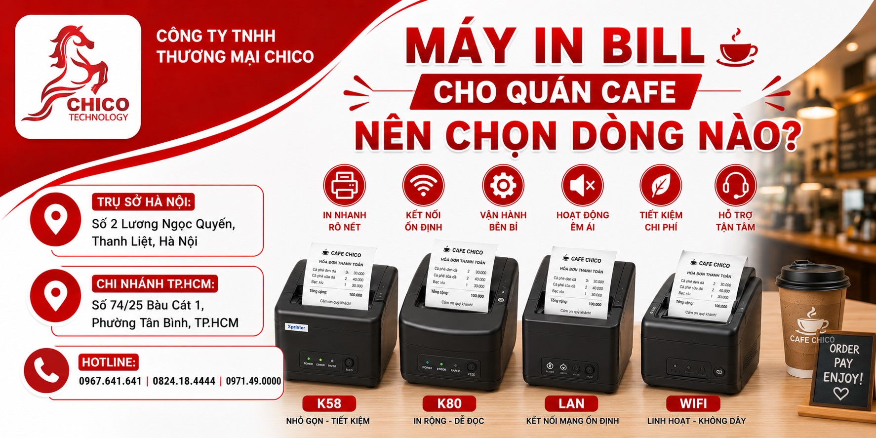 Máy In Bill Cho Quán Cafe Nên Chọn Dòng Nào? Kinh Nghiệm Từ A-Z