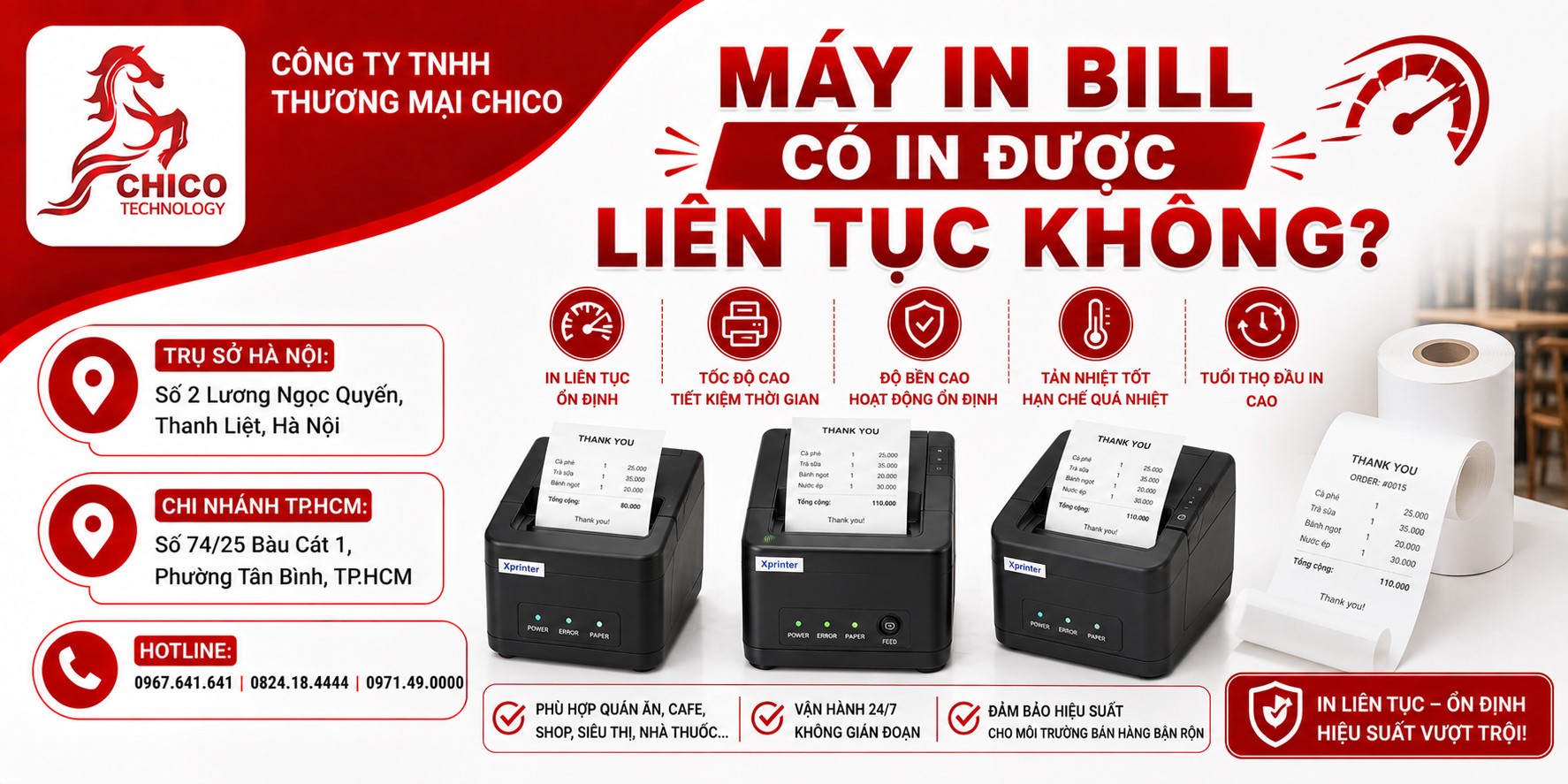 Máy In Bill Có In Được Liên Tục Không? Giải Đáp Chi Tiết Từ Chuyên Gia